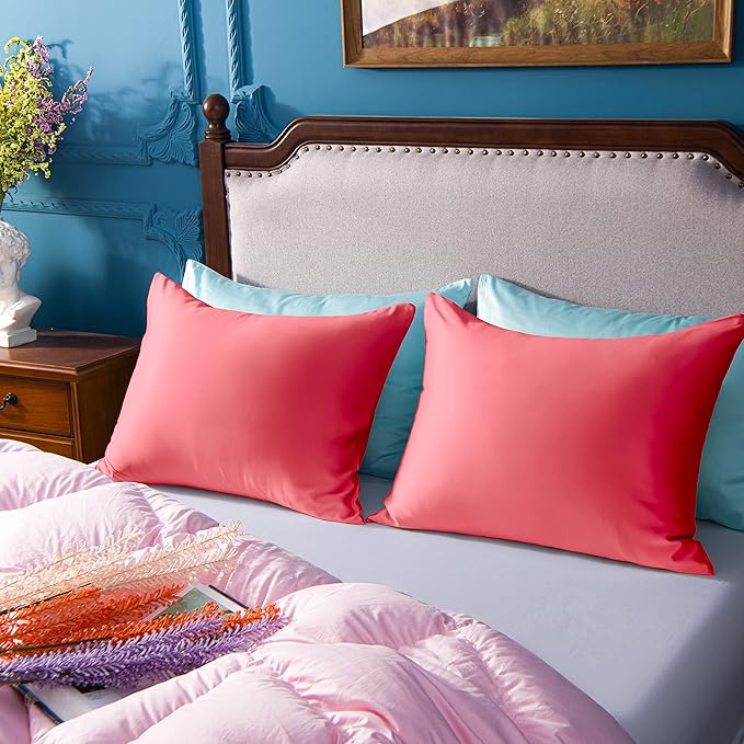 Satin Pillowcase Set - King - 20 x 36 in - 2 Piece