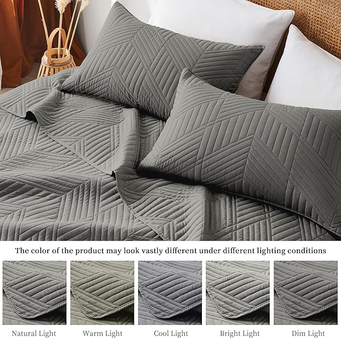 Microfiber Quilt Set - King