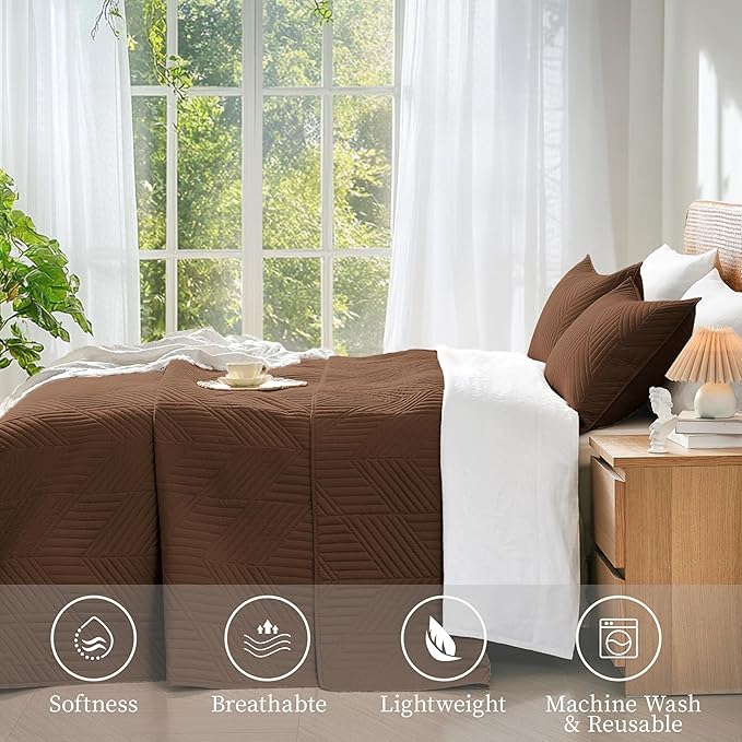 Microfiber Quilt Set - King