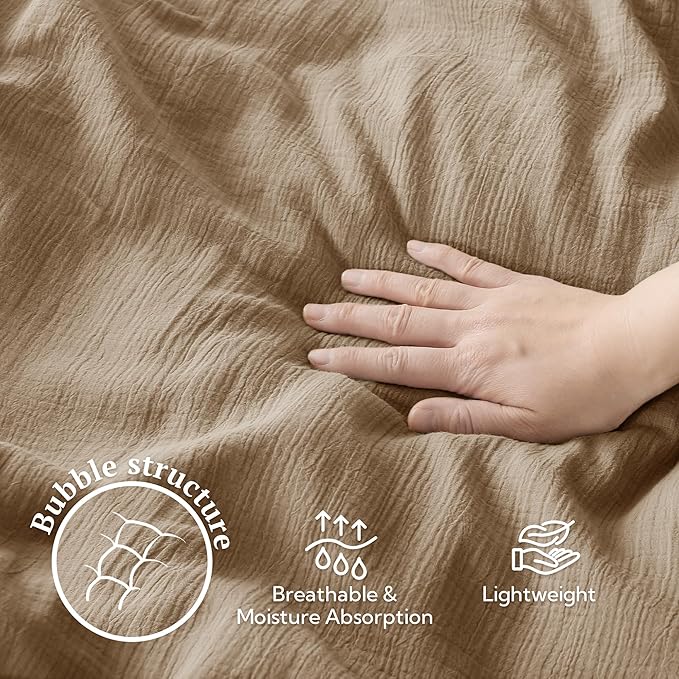 Linen Duvet Cover Set - Queen - 3 Piece