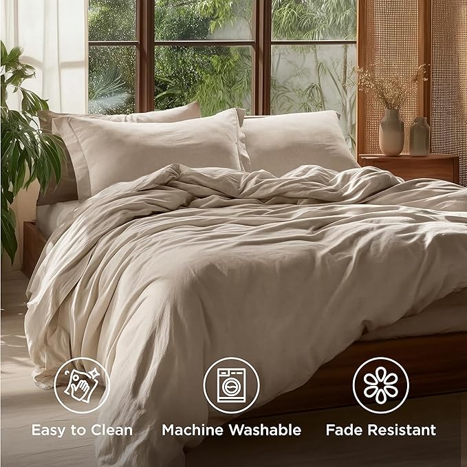 Linen Duvet Cover Set - King