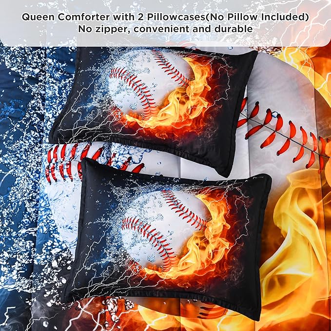 Microfiber Comforter Set - Queen - 90 x 90 in - 3 Piece
