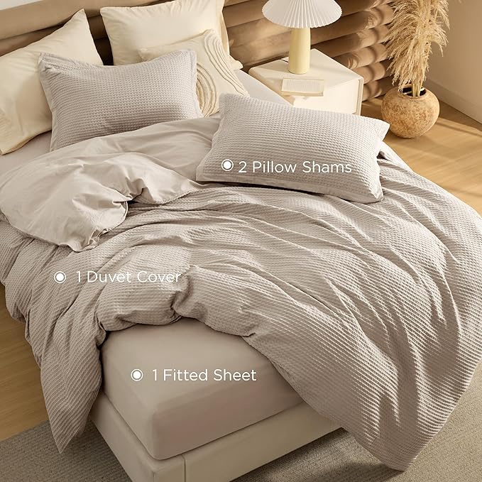 100% Cotton Duvet Cover Set - Queen - 4 Piece