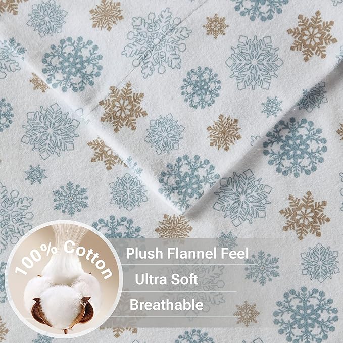 100% Cotton Bed Sheet Set - Twin - 3 Piece