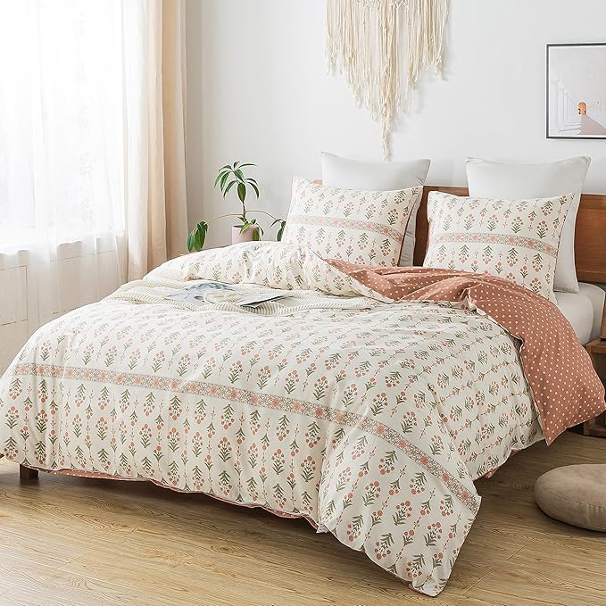 100% Cotton Duvet Cover Set - Queen - 3 Piece