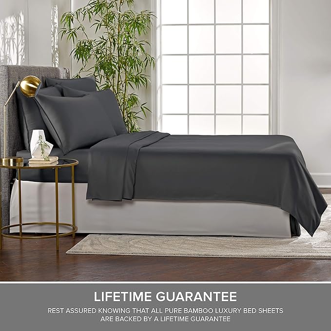 Bamboo Cooling Bed Sheet Set - Queen - 4 Piece