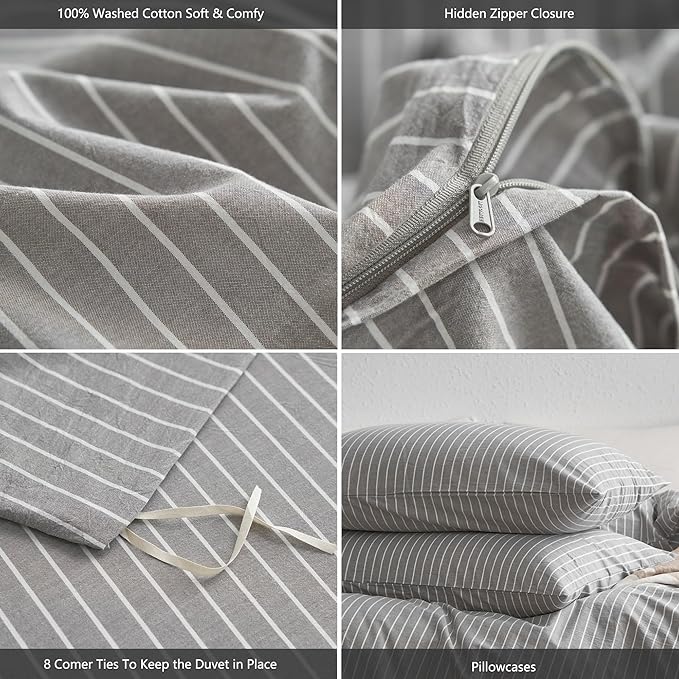 Linen Duvet Cover Set - Queen