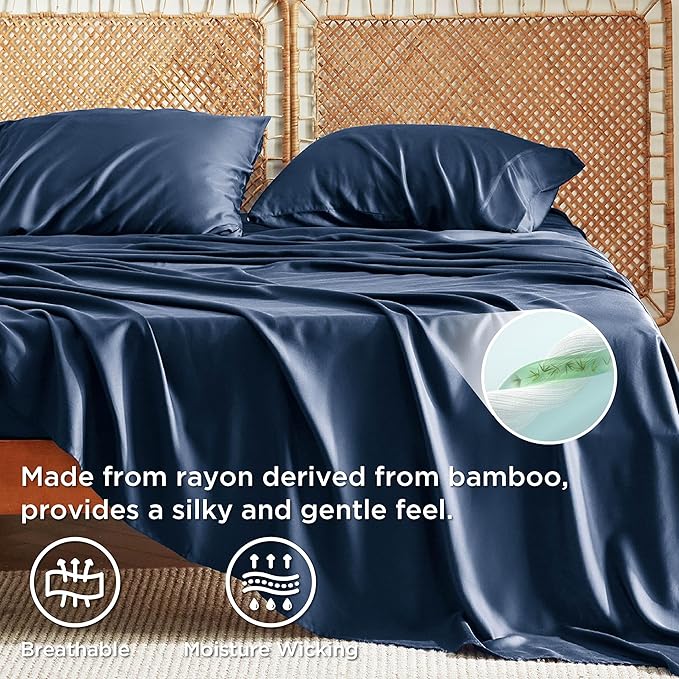 Bamboo Cooling Bed Sheet Set - Full