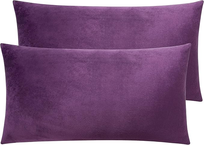 Flannel Pillowcase Set - King - 20 x 36 in - 2 Pack