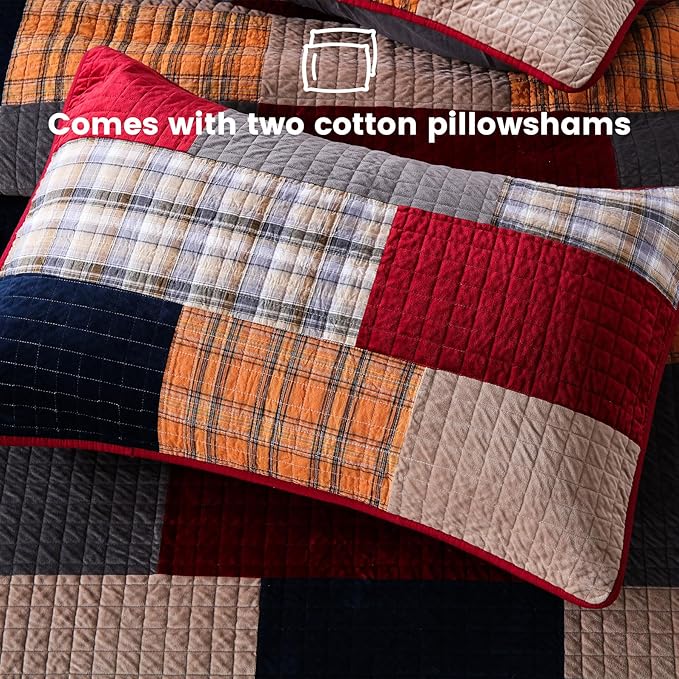 100% Cotton Quilt Set - Queen