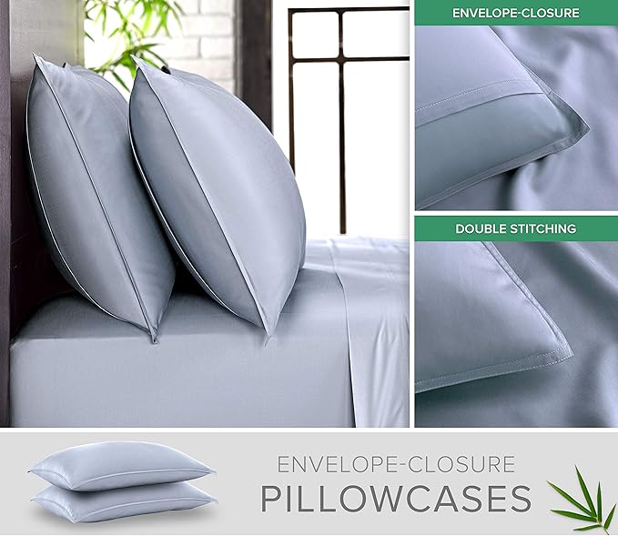 Bamboo Cooling Bed Sheet Set - California King - 4 Piece