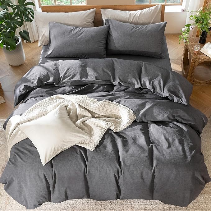 Linen Duvet Cover Set - Queen