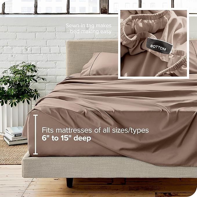 Microfiber Bed Sheet Set - Full - 4 Piece