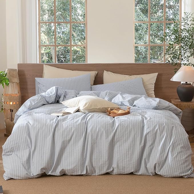 Linen Duvet Cover Set - Twin