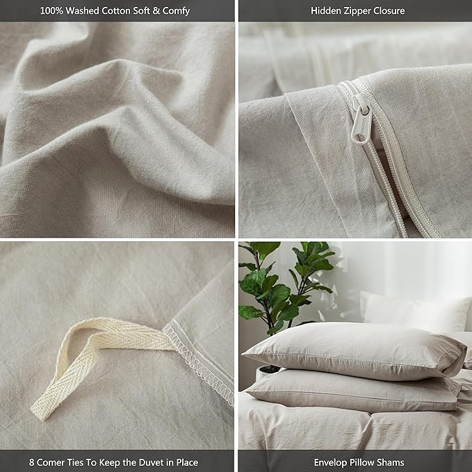 Linen Duvet Cover Set - Queen