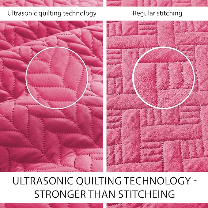 Microfiber Quilt Set - California King - 3 Piece