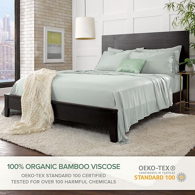 Bamboo Cooling Bed Sheet Set - Split King - 5 Piece