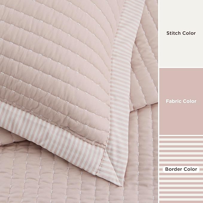 Microfiber Quilt Set - King - 3 Piece