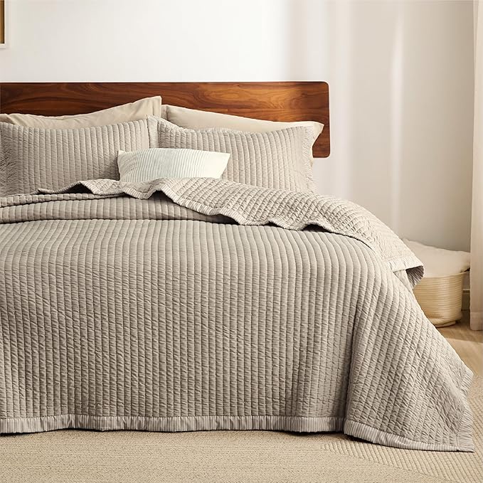 Microfiber Quilt Set - Queen - 3 Piece