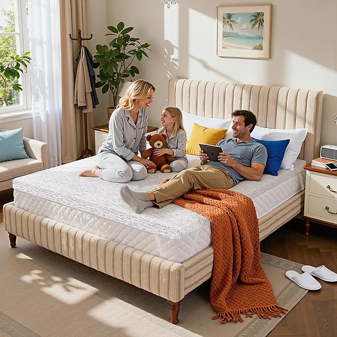 Memory Foam Cooling Mattress Topper - California King