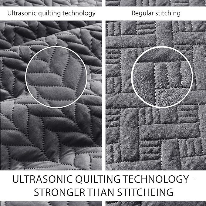 Microfiber Quilt Set - King - 3 Piece