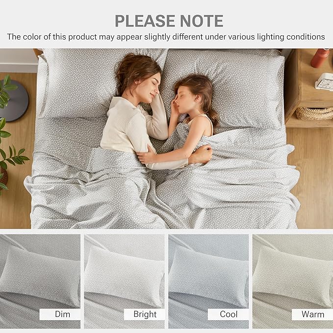 100% Cotton Bed Sheet Set - Twin - 3 Piece