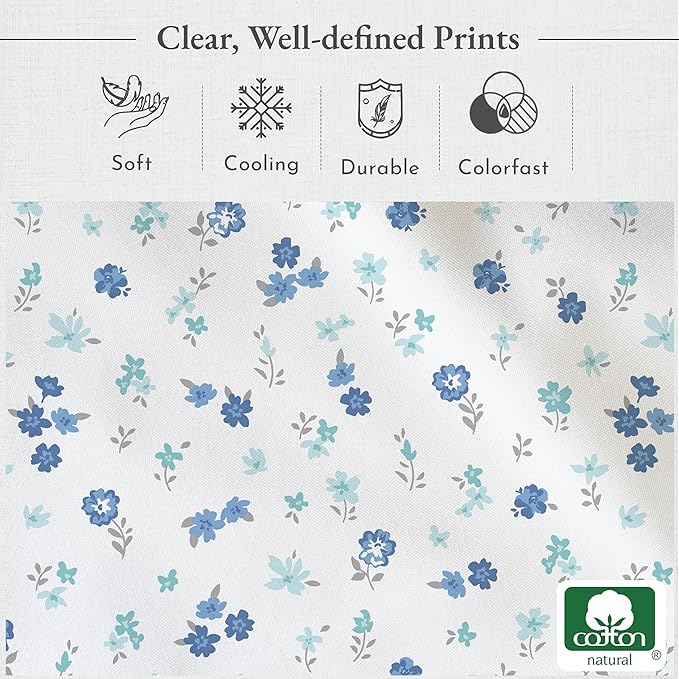 100% Cotton Bed Sheet Set - King - 4 Piece