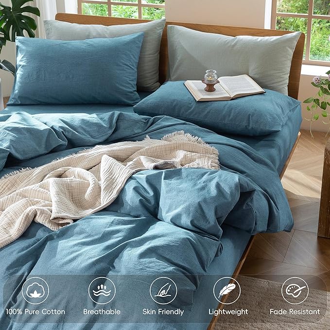 Linen Duvet Cover Set - Queen