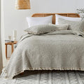Microfiber Quilt Set - King - 3 Piece
