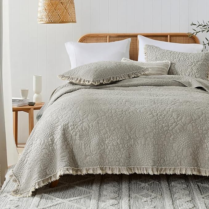 Microfiber Quilt Set - Queen - 3 Piece