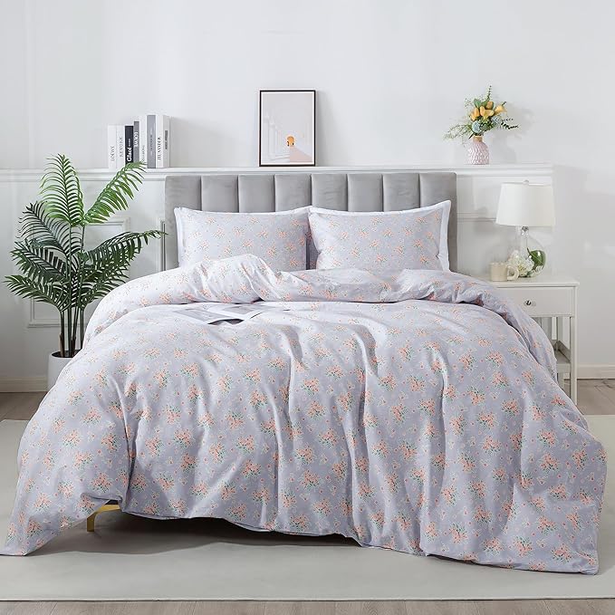 100% Cotton Duvet Cover Set - Queen - 3 Piece
