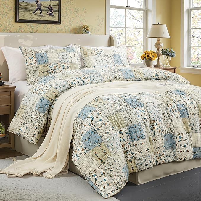 100% Cotton Duvet Cover Set - Queen - 3 Piece