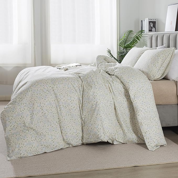 100% Cotton Duvet Cover Set - Queen - 3 Piece