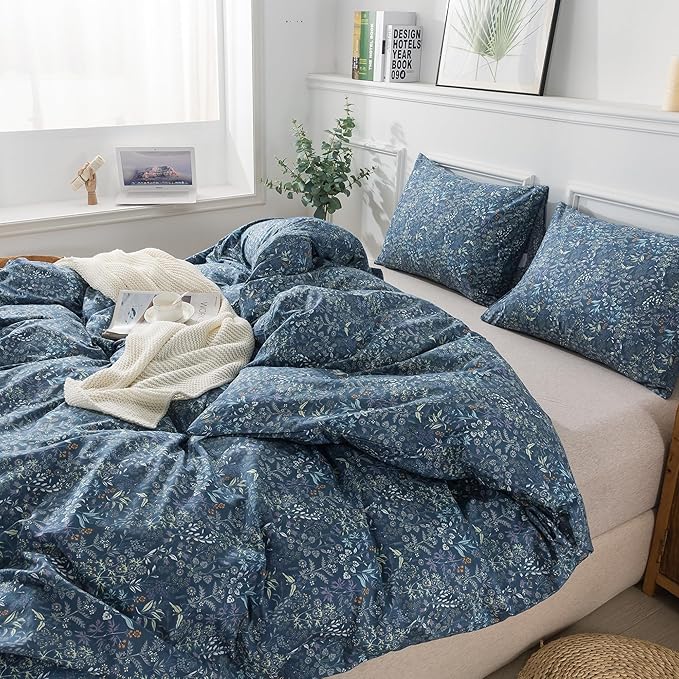 100% Cotton Duvet Cover Set - King - 3 Piece