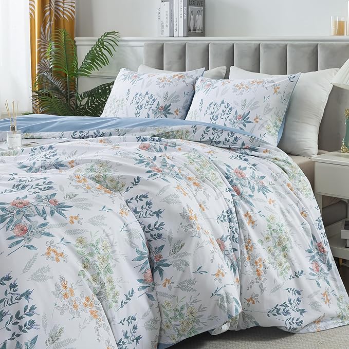100% Cotton Duvet Cover Set - King - 3 Piece