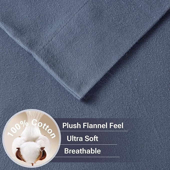 100% Cotton Bed Sheet Set - Full - 4 Piece