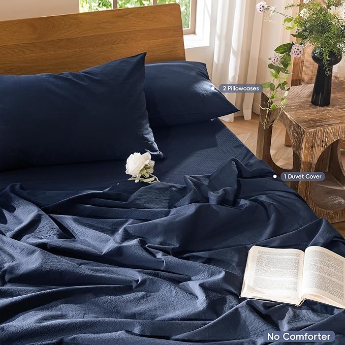 Linen Duvet Cover Set - Queen