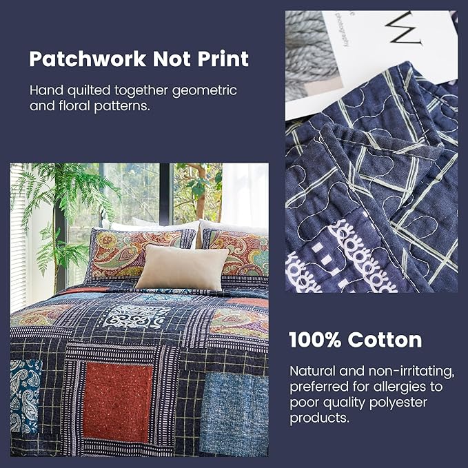 100% Cotton Quilt Set - King