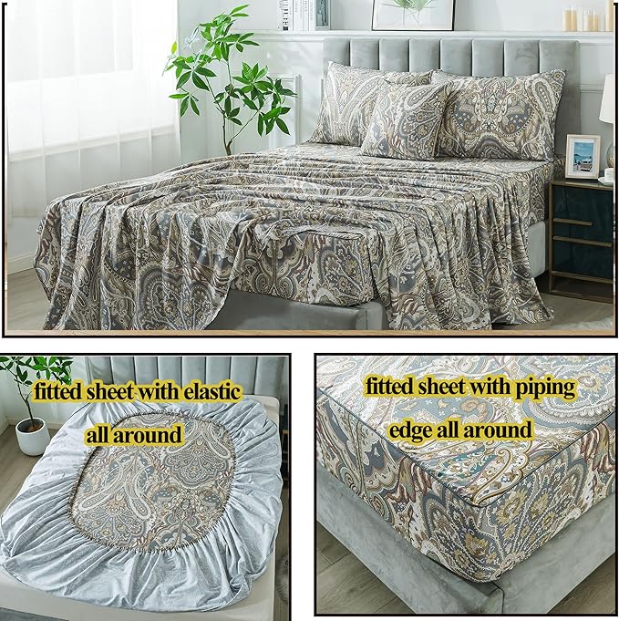 Bed Sheet Set - King - 4 Piece
