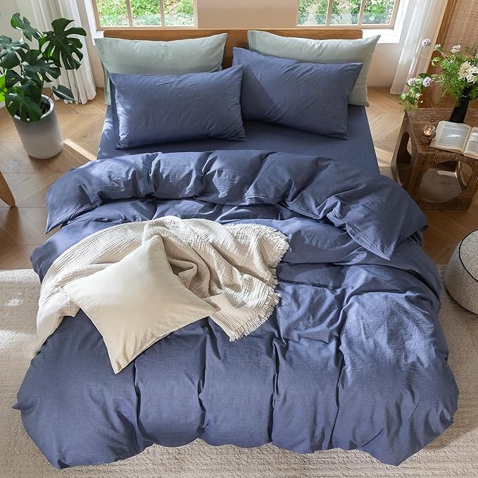 Linen Duvet Cover Set - Queen