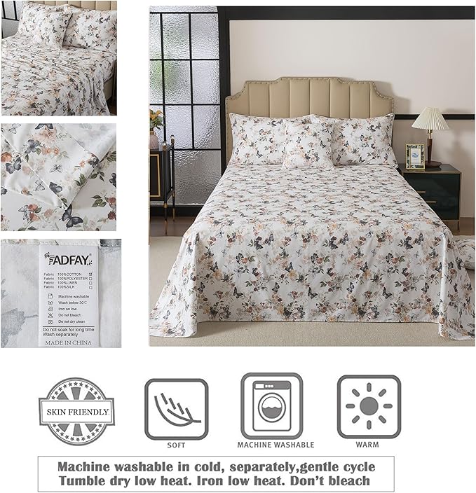 Bed Sheet Set - King - 4 Piece