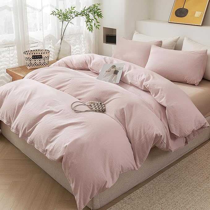 Linen Duvet Cover Set - Full - 3 Piece