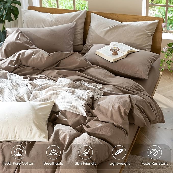 Linen Duvet Cover Set - Twin
