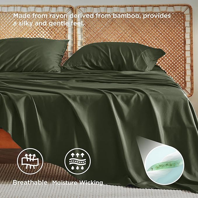 Bamboo Cooling Bed Sheet Set - King