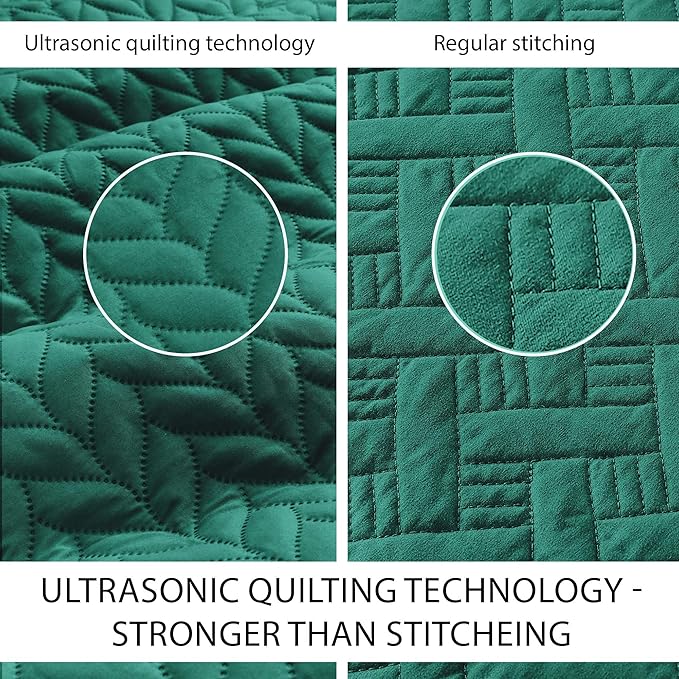 Microfiber Quilt Set - California King - 3 Piece