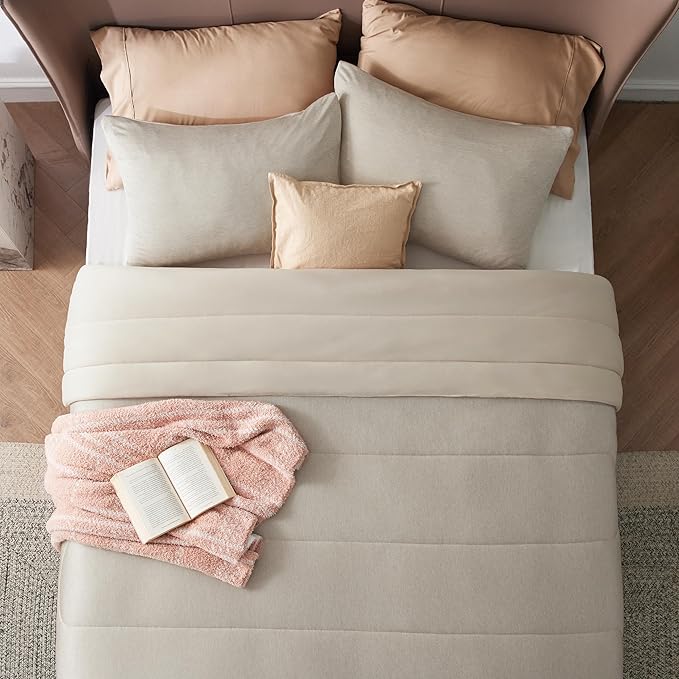 Linen Cooling Comforter Set - Queen - 3 Piece