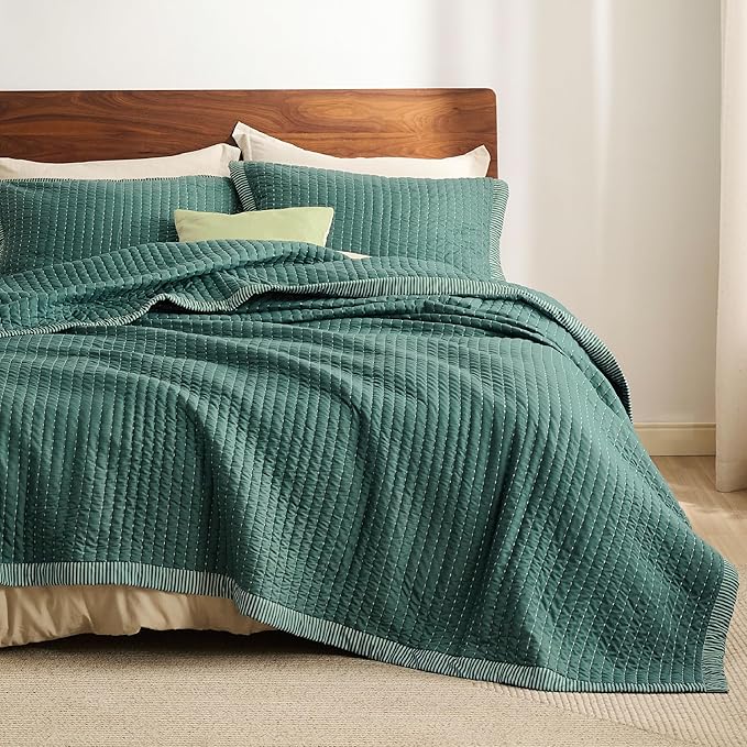 Microfiber Quilt Set - King - 3 Piece