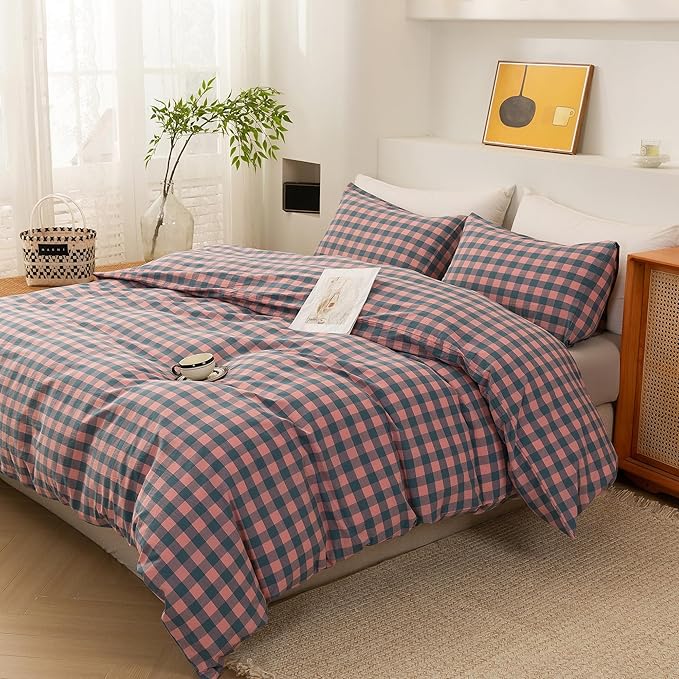 Linen Duvet Cover Set - Queen - 3 Piece