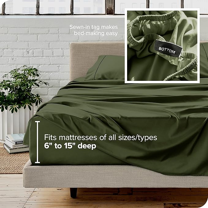 Microfiber Bed Sheet Set - Queen - 4 Piece