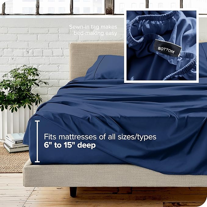 Microfiber Bed Sheet Set - Queen - 4 Piece